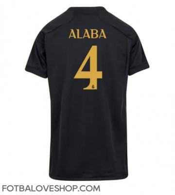 Real Madrid David Alaba #4 Dámské Alternativní Dres 2023-24 Krátký Rukáv