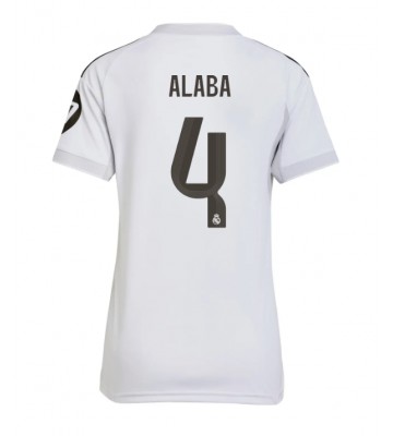 Real Madrid David Alaba #4 Dámské Domácí Dres 2025-26 Krátký Rukáv
