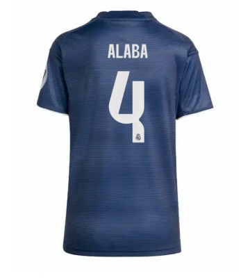 Real Madrid David Alaba #4 Dámské Venkovní Dres 2025-26 Krátký Rukáv