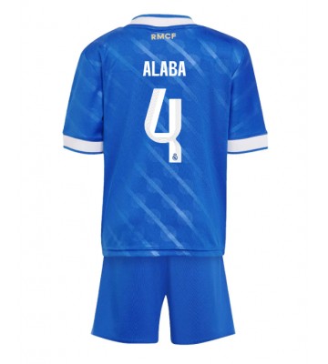 Real Madrid David Alaba #4 Dětské Alternativní Dres 2025-26 Krátký Rukáv (+ trenýrky)