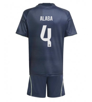Real Madrid David Alaba #4 Dětské Venkovní Dres 2025-26 Krátký Rukáv (+ trenýrky)