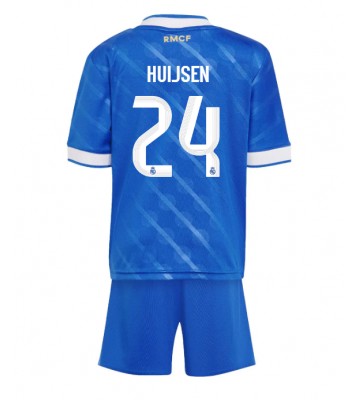 Real Madrid Dean Huijsen #24 Dětské Alternativní Dres 2025-26 Krátký Rukáv (+ trenýrky)