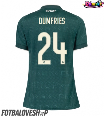 Real Madrid Denzel Dumfries #24 Dámské Venkovní Dres 2026-27 Krátký Rukáv