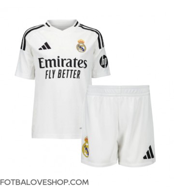 Real Madrid Dětské Domácí Dres 2024-25 Krátký Rukáv (+ trenýrky)