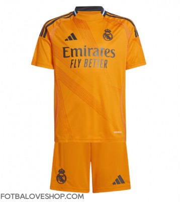 Real Madrid Dětské Venkovní Dres 2024-25 Krátký Rukáv (+ trenýrky)