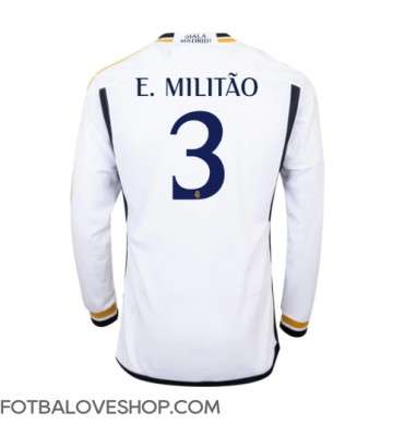 Real Madrid Eder Militao #3 Domácí Dres 2023-24 Dlouhý Rukáv