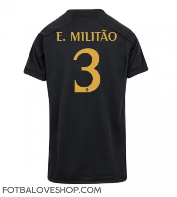 Real Madrid Eder Militao #3 Dámské Alternativní Dres 2023-24 Krátký Rukáv