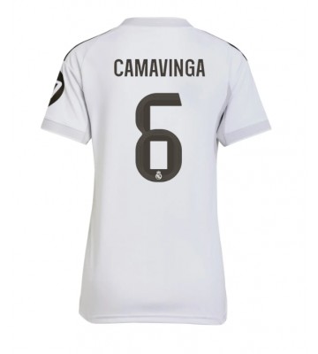 Real Madrid Eduardo Camavinga #6 Dámské Domácí Dres 2025-26 Krátký Rukáv Real Madrid Eduardo Camavinga #6 Dámské Domácí Dres 2025-26 Krátký Rukáv