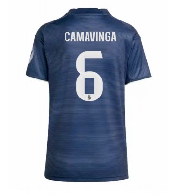 Real Madrid Eduardo Camavinga #6 Dámské Venkovní Dres 2025-26 Krátký Rukáv Real Madrid Eduardo Camavinga #6 Dámské Venkovní Dres 2025-26 Krátký Rukáv