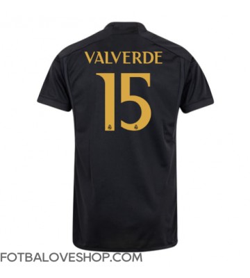 Real Madrid Federico Valverde #15 Alternativní Dres 2023-24 Krátký Rukáv
