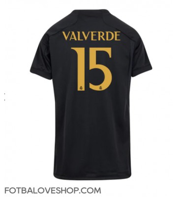 Real Madrid Federico Valverde #15 Dámské Alternativní Dres 2023-24 Krátký Rukáv