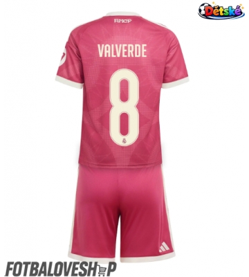 Real Madrid Federico Valverde #8 Dětské Alternativní Dres 2026-27 Krátký Rukáv (+ trenýrky)