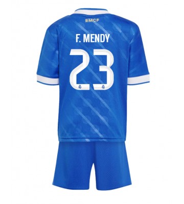 Real Madrid Ferland Mendy #23 Dětské Alternativní Dres 2025-26 Krátký Rukáv (+ trenýrky)