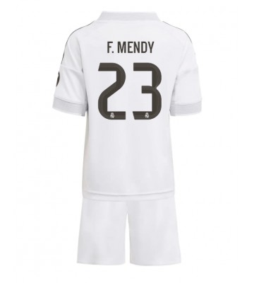 Real Madrid Ferland Mendy #23 Dětské Domácí Dres 2025-26 Krátký Rukáv (+ trenýrky)