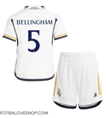 Real Madrid Jude Bellingham #5 Dětské Domácí Dres 2023-24 Krátký Rukáv (+ trenýrky)