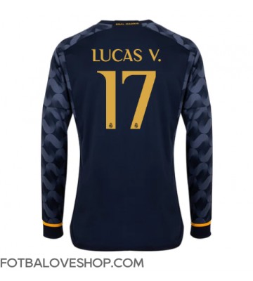 Real Madrid Lucas Vazquez #17 Venkovní Dres 2023-24 Dlouhý Rukáv