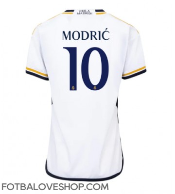 Real Madrid Luka Modric #10 Dámské Domácí Dres 2023-24 Krátký Rukáv