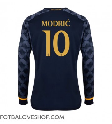 Real Madrid Luka Modric #10 Venkovní Dres 2023-24 Dlouhý Rukáv