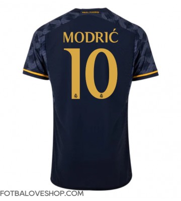 Real Madrid Luka Modric #10 Venkovní Dres 2023-24 Krátký Rukáv