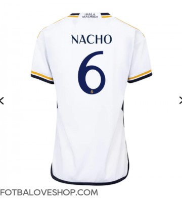 Real Madrid Nacho #6 Dámské Domácí Dres 2023-24 Krátký Rukáv