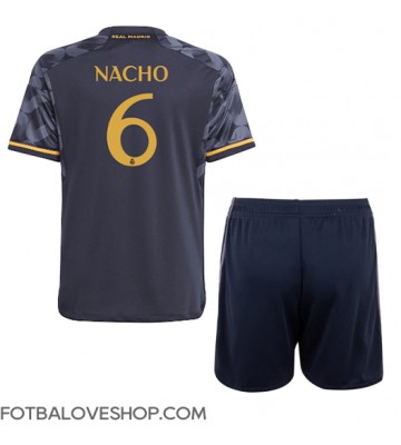 Real Madrid Nacho #6 Dětské Venkovní Dres 2023-24 Krátký Rukáv (+ trenýrky)