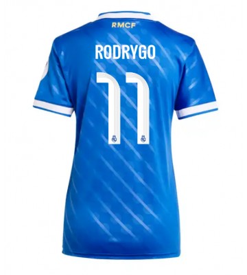 Real Madrid Rodrygo Goes #11 Dámské Alternativní Dres 2025-26 Krátký Rukáv Real Madrid Rodrygo Goes #11 Dámské Alternativní Dres 2025-26 Krátký Rukáv