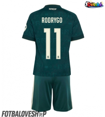 Real Madrid Rodrygo Goes #11 Dětské Venkovní Dres 2026-27 Krátký Rukáv (+ trenýrky)
