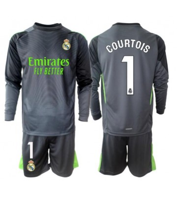 Real Madrid Thibaut Courtois #1 Brankářské Dětské Alternativní Dres 2025-26 Dlouhý Rukáv (+ trenýrky)