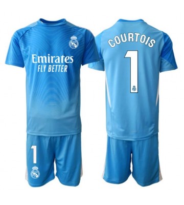 Real Madrid Thibaut Courtois #1 Brankářské Dětské Domácí Dres 2025-26 Krátký Rukáv (+ trenýrky)