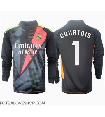 Real Madrid Thibaut Courtois #1 Brankářské Venkovní Dres 2024-25 Dlouhý Rukáv
