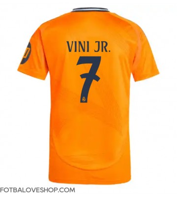 Real Madrid Vinicius Junior #7 Venkovní Dres 2024-25 Krátký Rukáv
