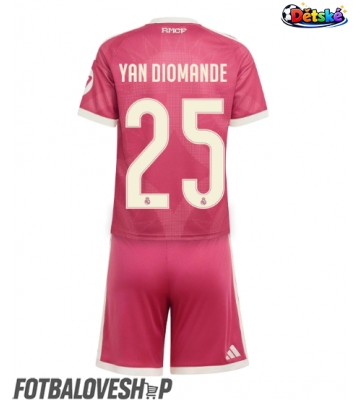 Real Madrid Yan Diomande #25 Dětské Alternativní Dres 2026-27 Krátký Rukáv (+ trenýrky)