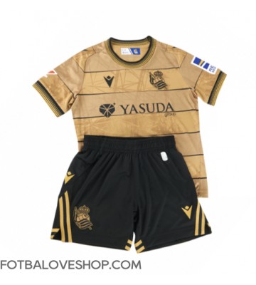Real Sociedad Dětské Venkovní Dres 2024-25 Krátký Rukáv (+ trenýrky)