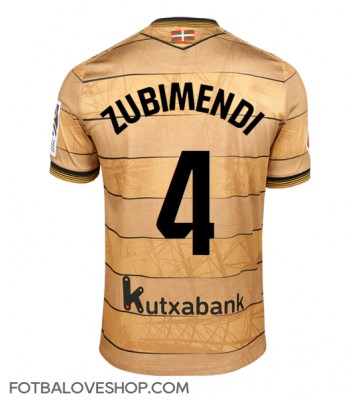 Real Sociedad Martin Zubimendi #4 Venkovní Dres 2024-25 Krátký Rukáv
