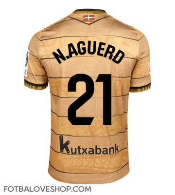 Real Sociedad Nayef Aguerd #21 Venkovní Dres 2024-25 Krátký Rukáv