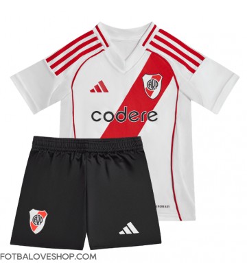 River Plate Dětské Domácí Dres 2024-25 Krátký Rukáv (+ trenýrky)