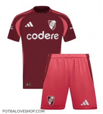 River Plate Dětské Venkovní Dres 2024-25 Krátký Rukáv (+ trenýrky)