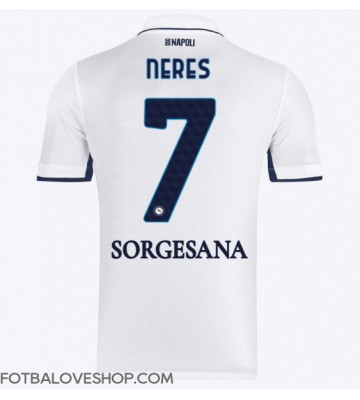 SSC Napoli David Neres #7 Venkovní Dres 2024-25 Krátký Rukáv