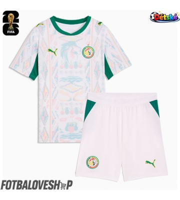 Senegal Dětské Domácí Dres MS 2026 Krátký Rukáv (+ trenýrky)