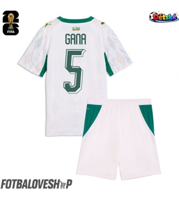 Senegal Idrissa Gueye #5 Dětské Domácí Dres MS 2026 Krátký Rukáv (+ trenýrky)