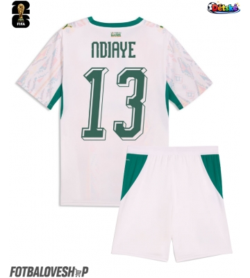 Senegal Iliman Ndiaye #13 Dětské Domácí Dres MS 2026 Krátký Rukáv (+ trenýrky)