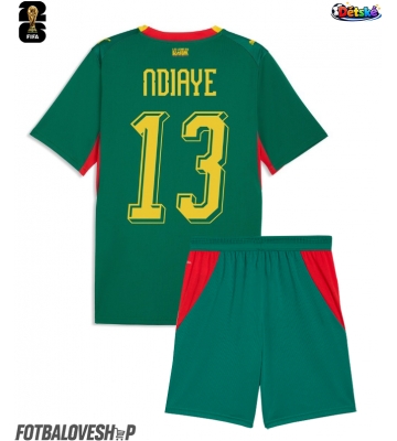 Senegal Iliman Ndiaye #13 Dětské Venkovní Dres MS 2026 Krátký Rukáv (+ trenýrky)