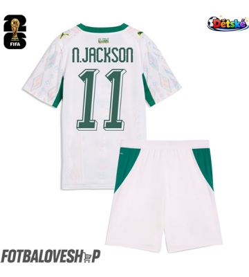 Senegal Nicolas Jackson #11 Dětské Domácí Dres MS 2026 Krátký Rukáv (+ trenýrky)