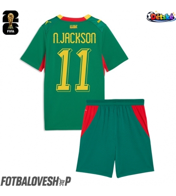 Senegal Nicolas Jackson #11 Dětské Venkovní Dres MS 2026 Krátký Rukáv (+ trenýrky)