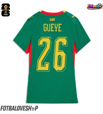 Senegal Pape Gueye #26 Dámské Venkovní Dres MS 2026 Krátký Rukáv