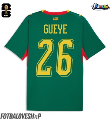 Senegal Pape Gueye #26 Venkovní Dres MS 2026 Krátký Rukáv