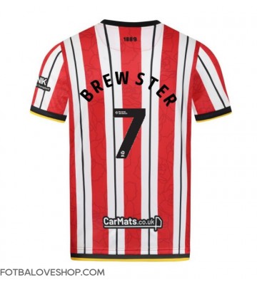 Sheffield United Rhian Brewster #7 Domácí Dres 2024-25 Krátký Rukáv