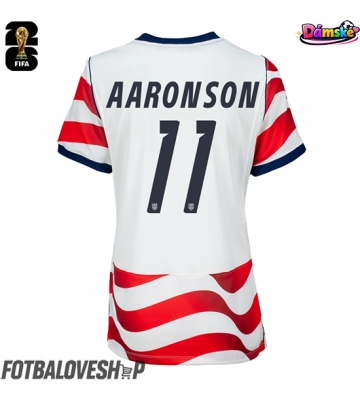 Spojené státy Brenden Aaronson #11 Dámské Domácí Dres MS 2026 Krátký Rukáv