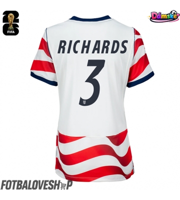 Spojené státy Chris Richards #3 Dámské Domácí Dres MS 2026 Krátký Rukáv