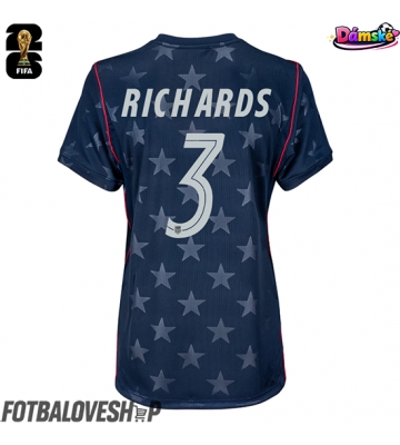 Spojené státy Chris Richards #3 Dámské Venkovní Dres MS 2026 Krátký Rukáv